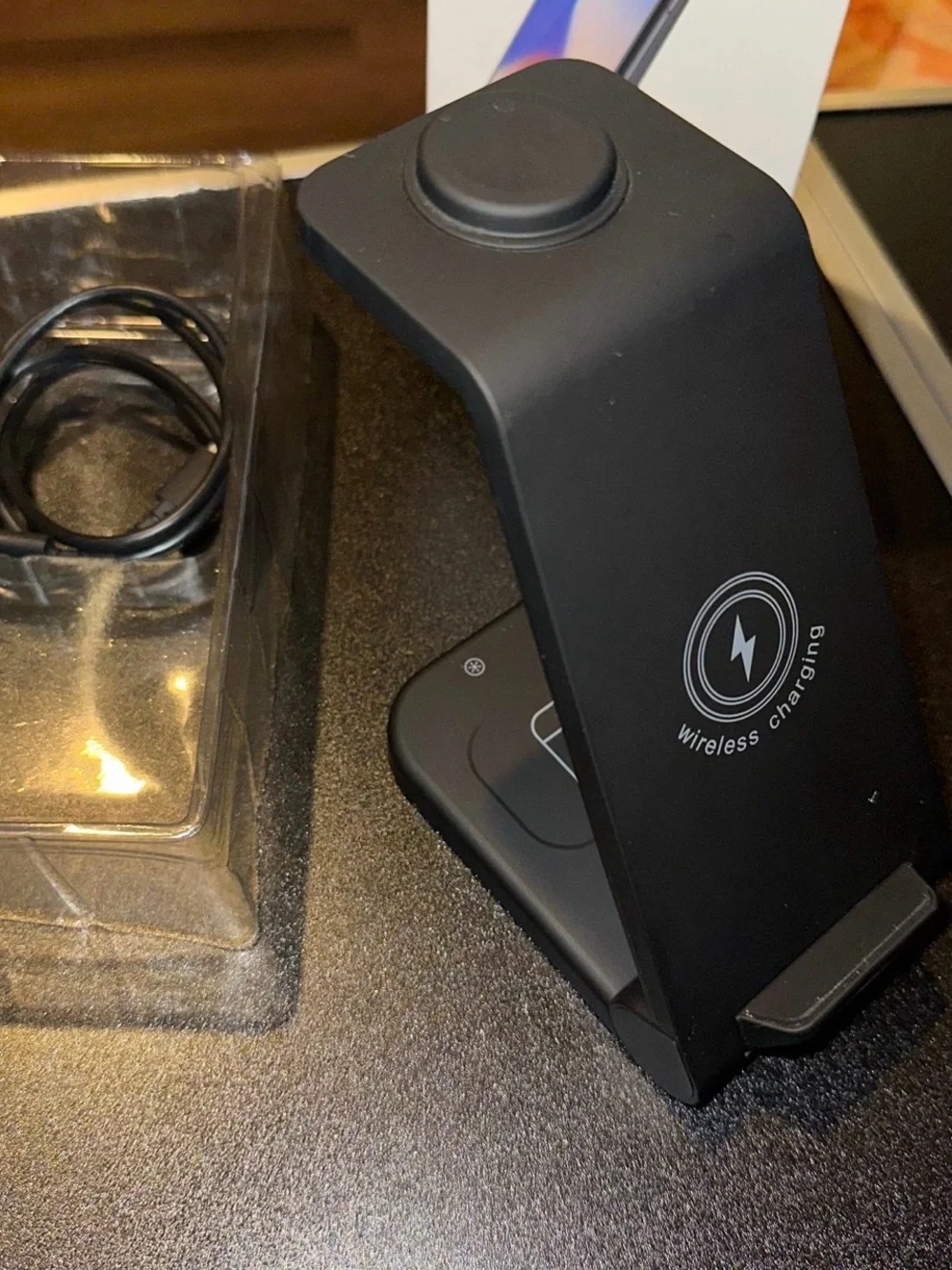 3-in-1 Wireless Charger Station (Black) - 23W Fast Charging
